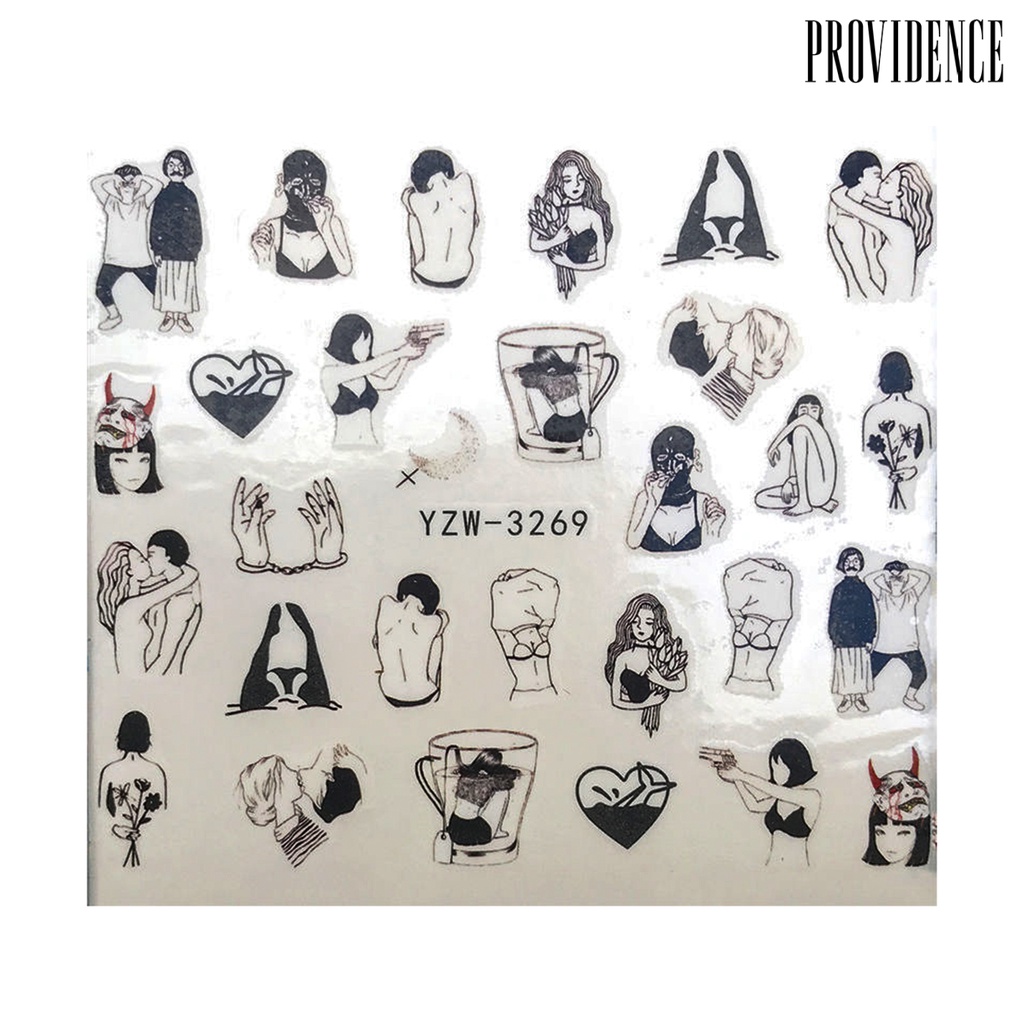 Providence Nail Sticker Artistic Design Nail Decoration Vibrant Colors 2020 Latest Nail Styles for DIY