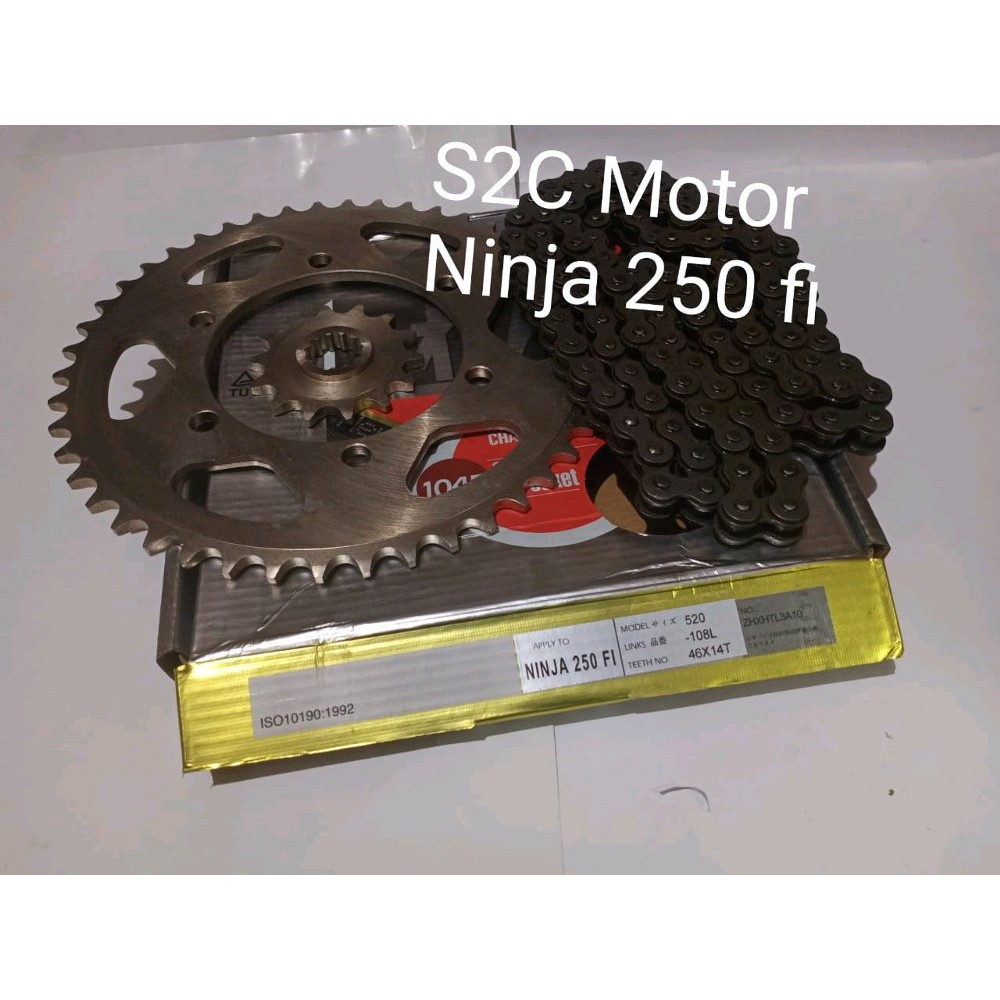 GEARSET GIR SET CHAINKIT NINJA 250 FI CHOHO