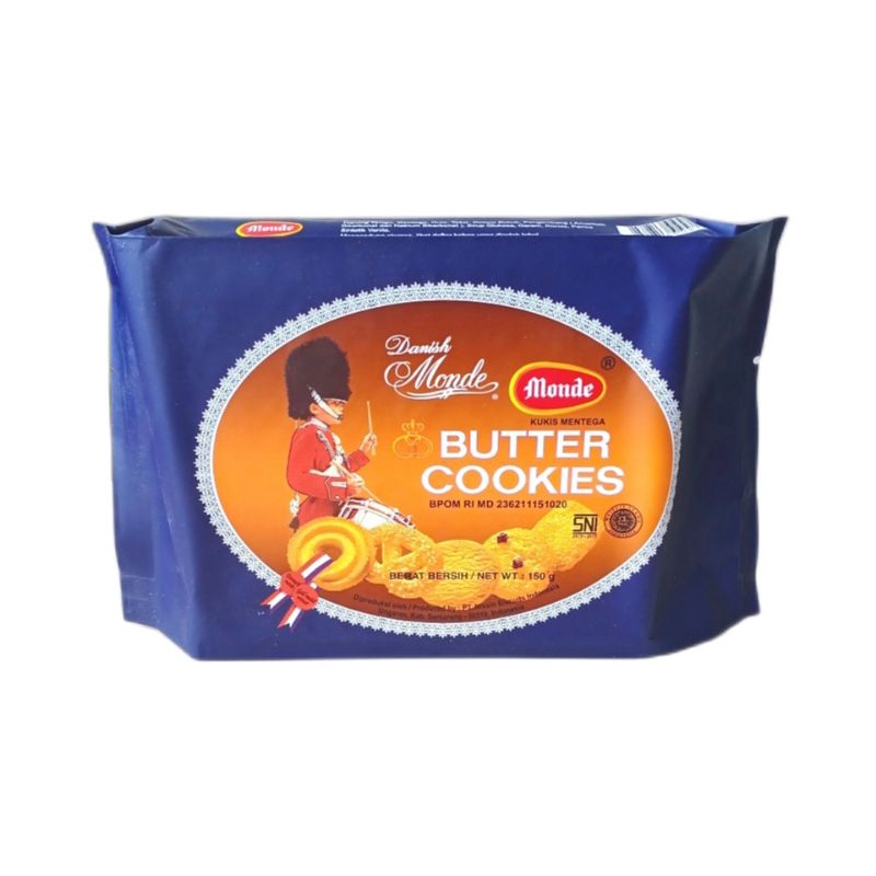 

MONDE BUTTER COOKIES 150GR / BISKUIT MONDE DANISH