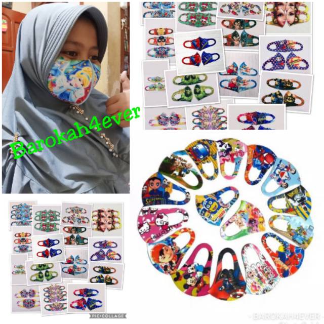 Masker SCUBA ANAK Karakter