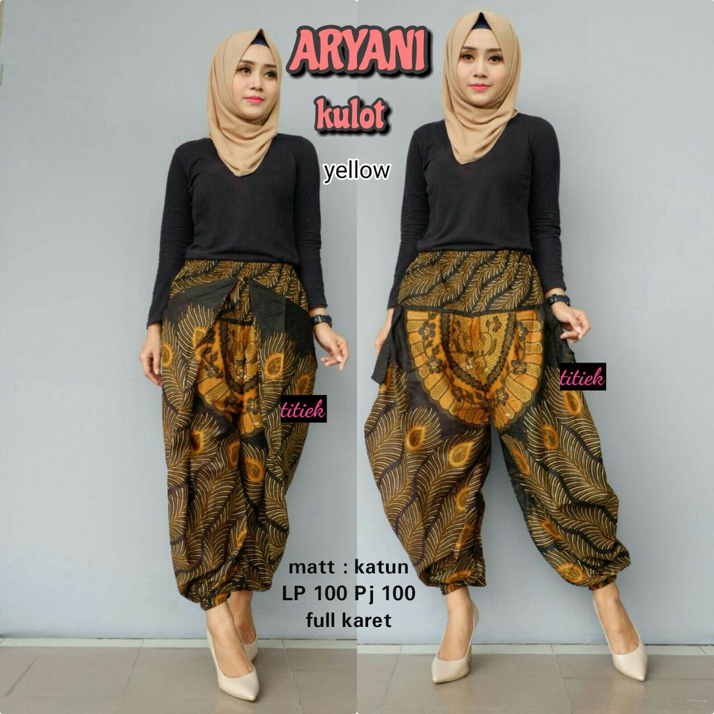 CELANA KULOT BATIK ARYANI ORIGINAL