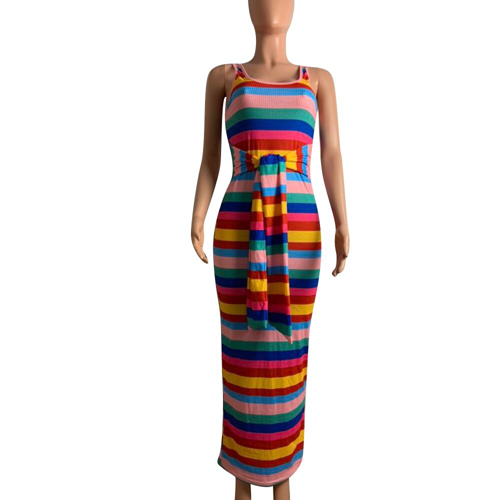 rainbow bandage dress