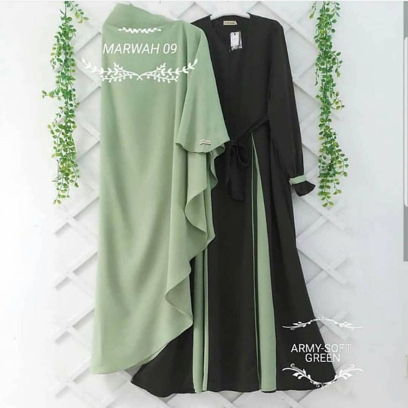 Gamis Marwah set hijab