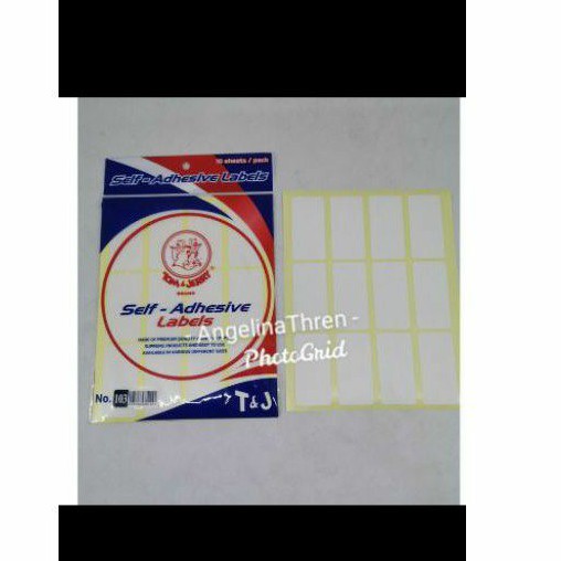 Label tom &amp; Jerry - sticker putih 103 - Label Nama Buku 10 lembar