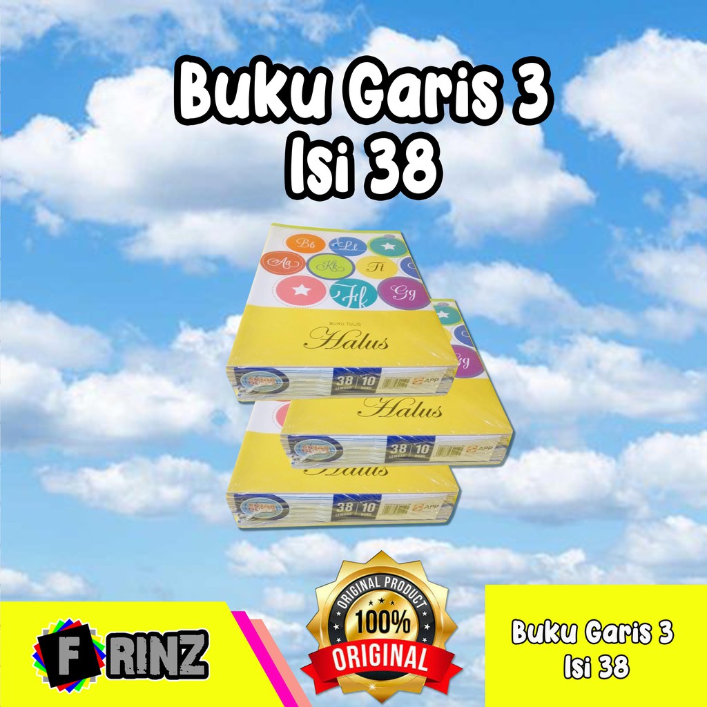 

ATK ~ ( PER PAK ) Buku Tulis Garis 3 Kuarto isi 38 / Buku Sekolah / Buku Menulis