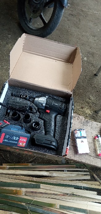 Cordless Impact Wrench 48v Brushless Jld 48s Bor Obeng Kunci 48 Volt Bor Batrai