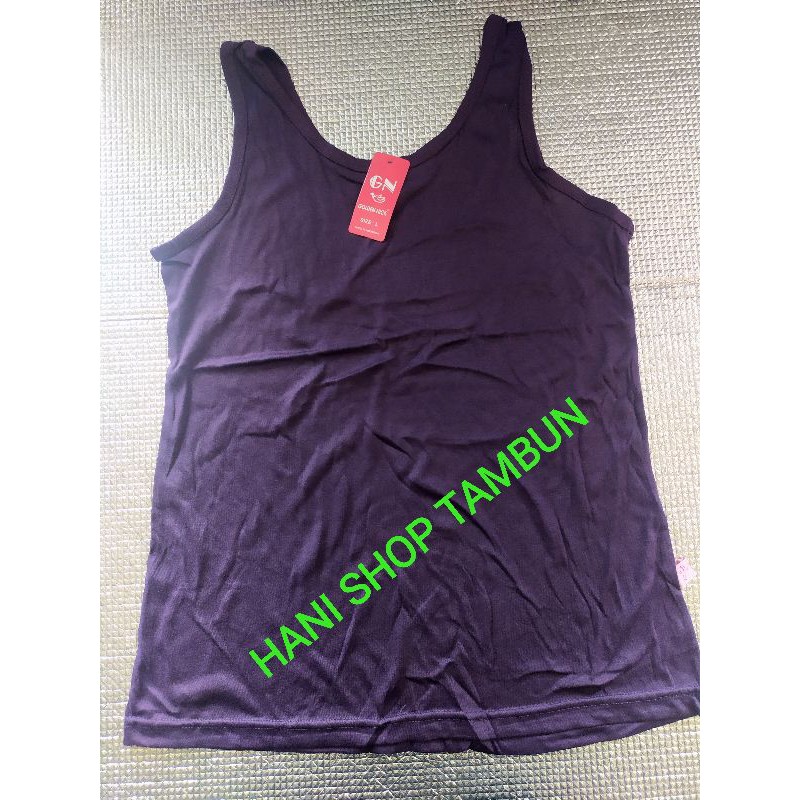 Singlet cewek / wanita Tank Top Golden Nick tali besar-Ungu