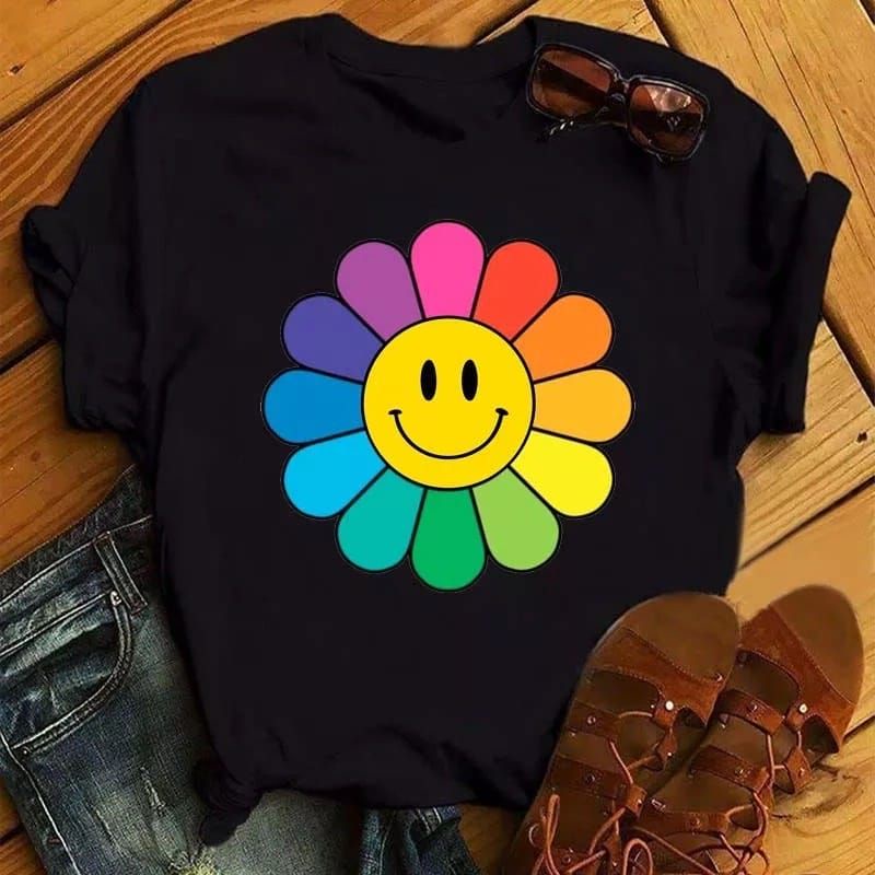 Kaos Rainbow Smile Happy Kids