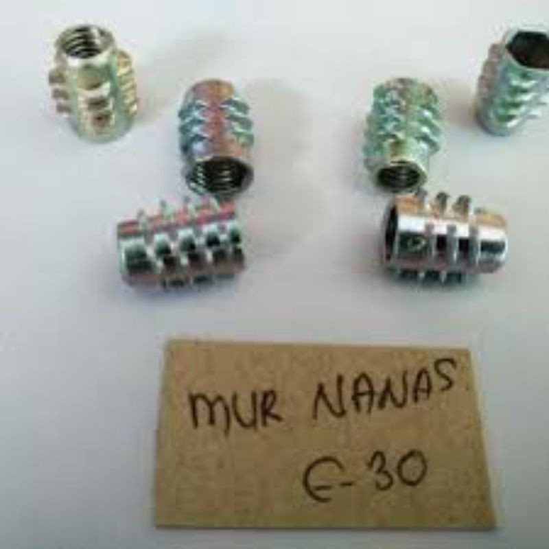 Mur Oe/mur Nanas M6 X 13(1,3cm) Per 100pcs