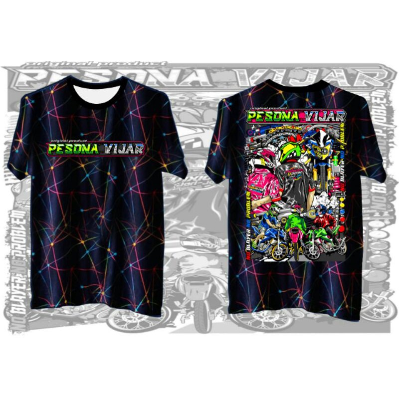 KAOS PESONA VIJAR / VIXION JARI JARI / MOTIF TERBARU