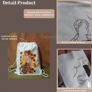 Image of thu nhỏ Stringbag Serut Custom Kanvas (30x40 cm) #1