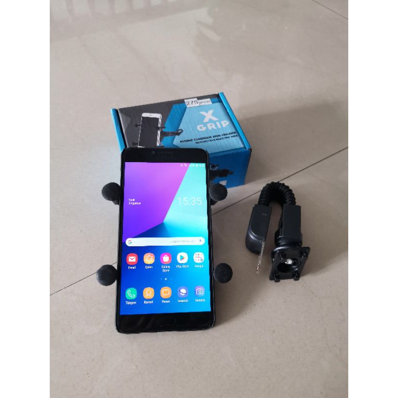 HOLDER HP STANG / SPION UNIVERSAL UTK SEPEDA ATAU SEPEDA MOTOR MODEL BRACKET X GRIP.