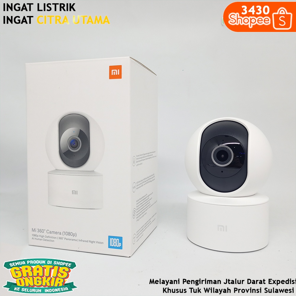 CCTV KAMERA XIAOMI MIJIA SECURITY CAMERA 360 GARANSI RESMI TAM K3430