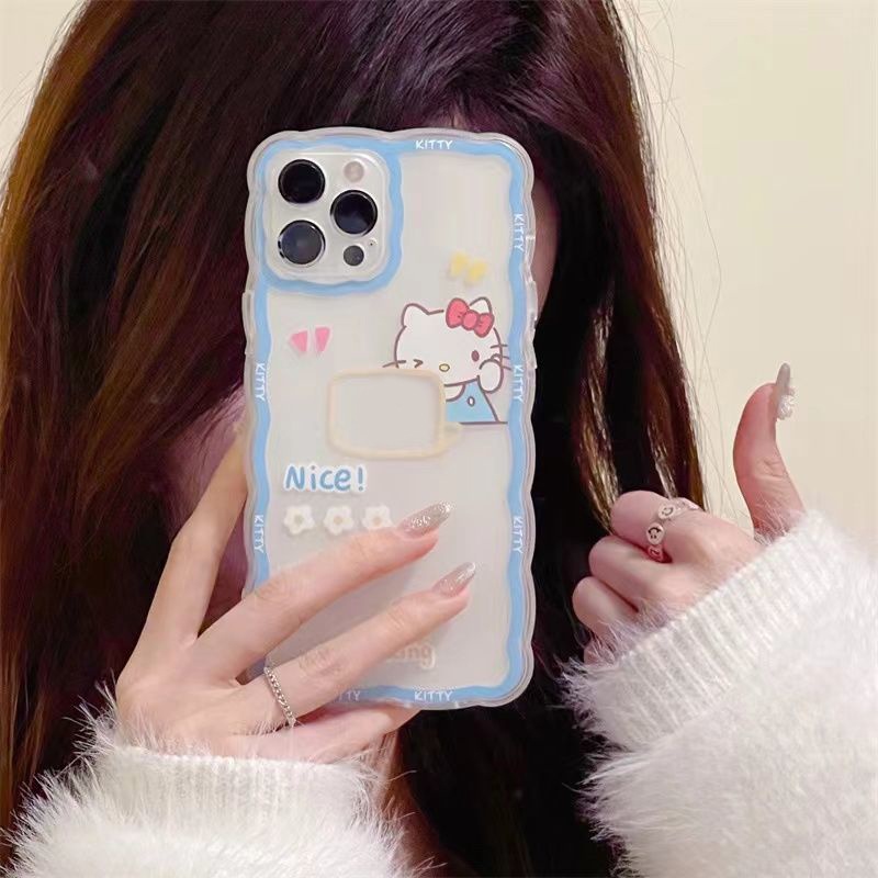 Soft Case Bahan TPU Motif Kucing Untuk Iphone 13 12 Mini 11 Pro X XR XS Max SE 2020 6 6S 7 8 Plus