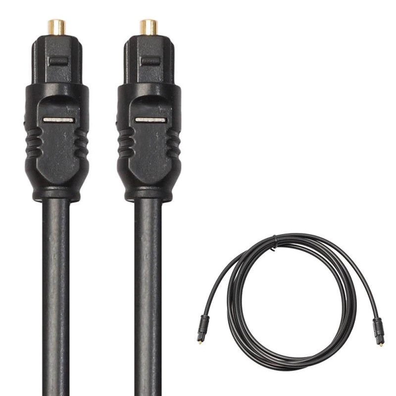 Kabel Toslink SPDIF Fiber Optic Audio Male Ke Male 3M - DA6102 - Black