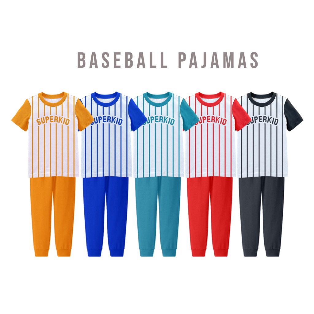 PAJAMAS ANAK BASEBALL SUPERKID 1 - 10 T