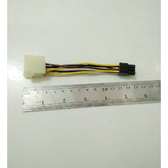 Jual Kabel Power VGA 6 pin to 2 molex PSU Murah