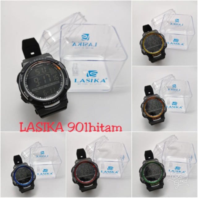 Jam Tangan Lasika 901 Pria Wanita Sporty Digital Anti Air