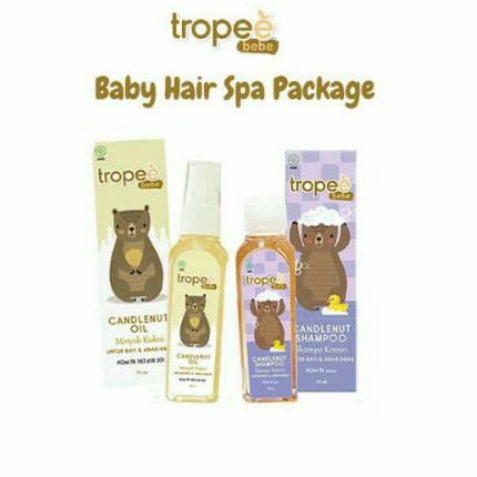 Tropee Bebe Baby Hair SPA Candlenut Oil 100ml / Minyak Kemiri Bayi