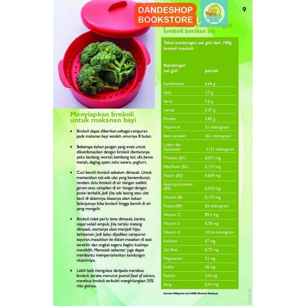 Olahan Brokoli Untuk Bayi Anak Anak Buku Referensi Oleh Inti Krisnawati Shopee Indonesia