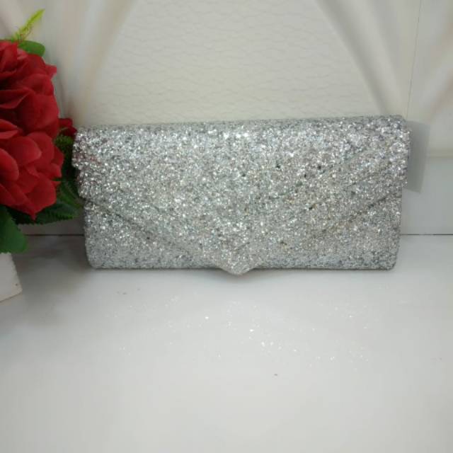 TAS CLUTCH/Tas pesta Glitter
