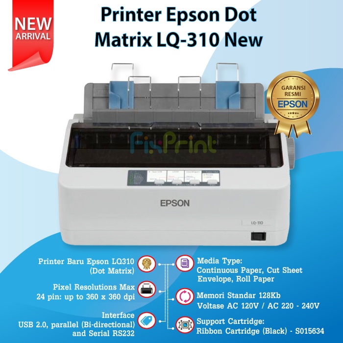 Printer Epson Dot Matrix LQ310 LQ-310 New