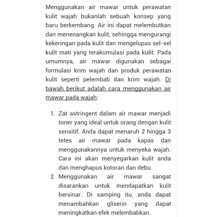 air mawar murni /1 Liter