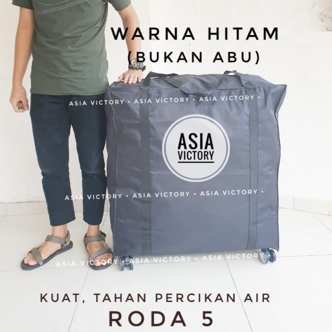Tas Travel Troli Barang Belanja Roda 4 Kuat Besar Trolley Shopping Bag