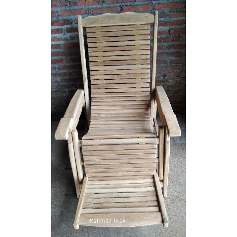 Kursi malas jati/Kursi santai jati