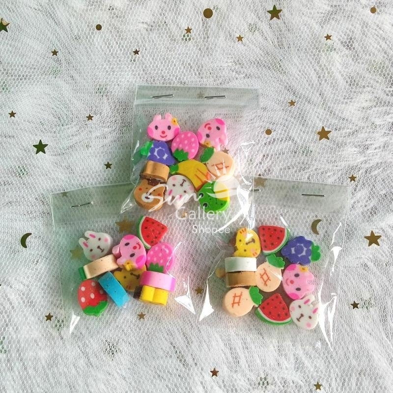 

(Penghapus Mini Karakter [Isi 10]) Stip Pensil