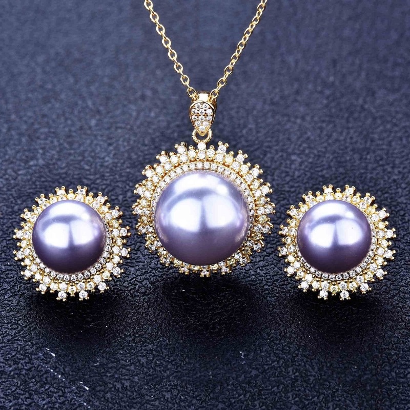 Luxury Premium Custom Nanyang Pearl Jewelry Set