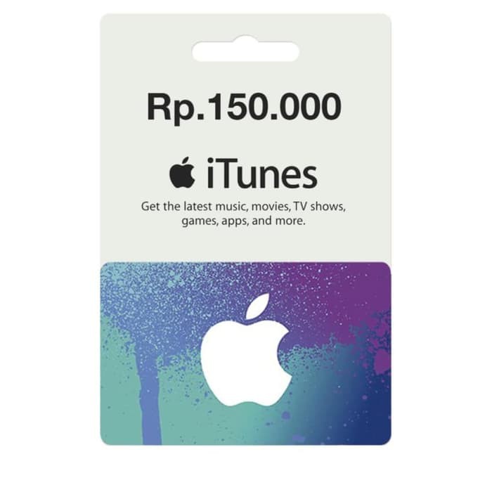 Free Ongkir Apple Itunes Gift Card Indonesia Idr 150rb 150ribu 150k 150 Ribu Igc Shopee Indonesia
