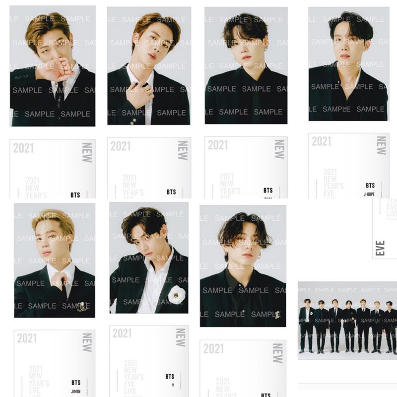 BTS NYEL CONCERT POSTCARD AND POSTER