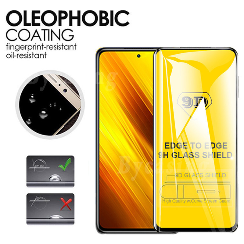 3in1 Pelindung Layar Tempered Glass Bening Untuk Xiaomi Poco X3 Nfc Temeperd