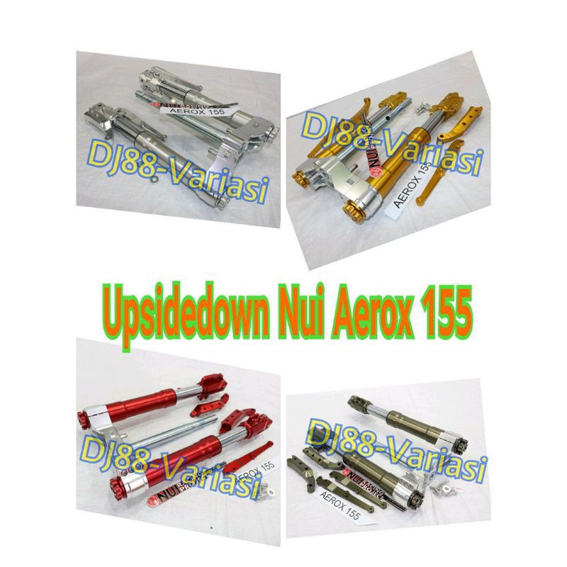 Upsidedown nui aerox usd aerox nui shock depan double disc aerox 155