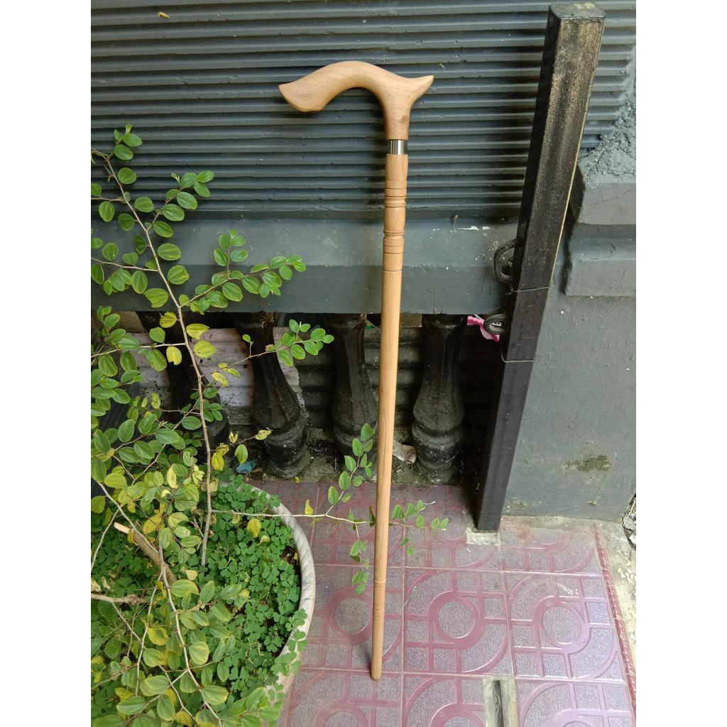 tongkat jalan kayu cendana wangi tongkat alat bantu jalan tongkat kayu cendana