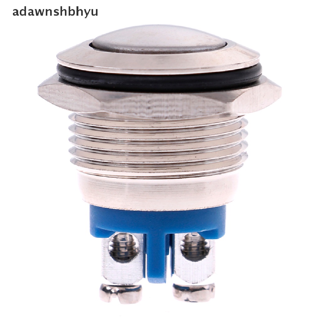 Adawnshbhyu 1Pc 16mm Tahan Air momentary metal push button switch Saklar Bulat