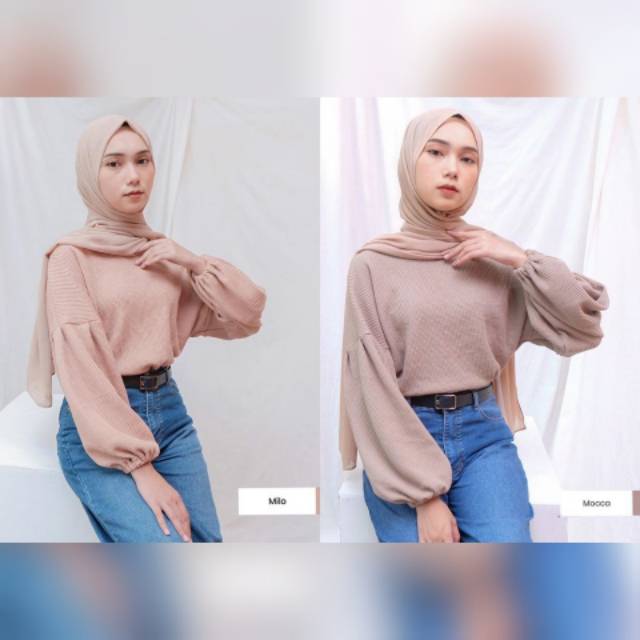 WAFFLE SWEATER MOCCA By Edmee.Oufit