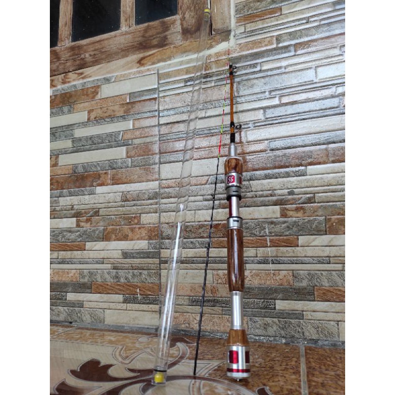 Joran udang serat karbon ujung titanium 130 cm