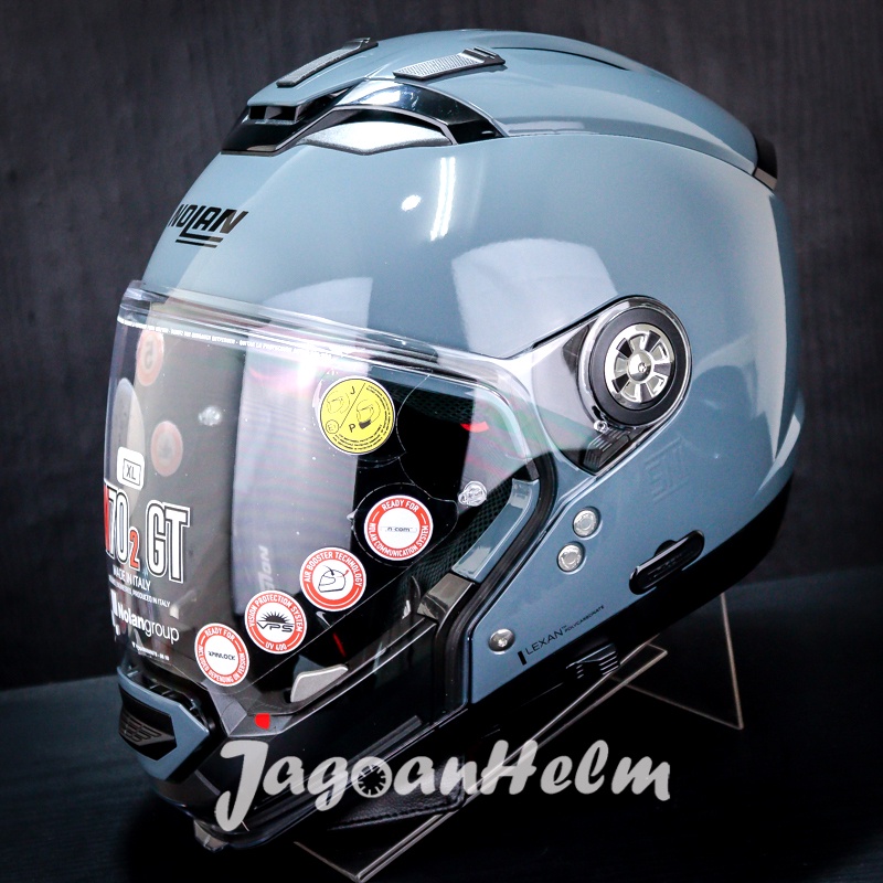 NOLAN HELM N70.2 GT CLASSIC N-COM 008 | SLATE GREY | N702 GT
