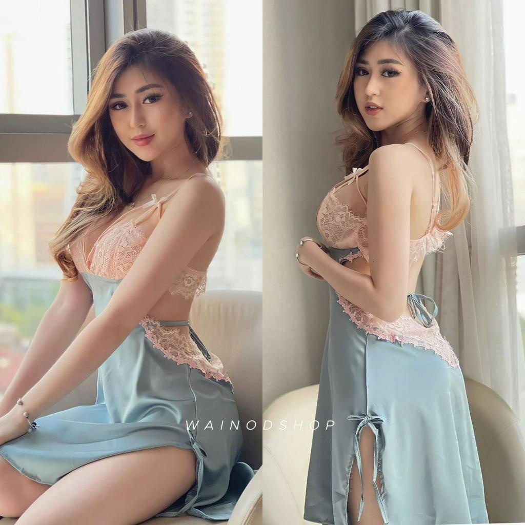NOVALINE sexy babydoll lingerie dress- WAINODSHOP