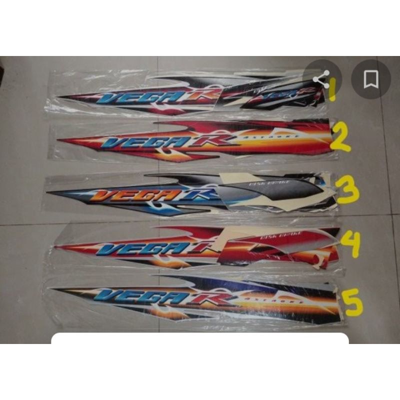 sticker striping new vega r 2007