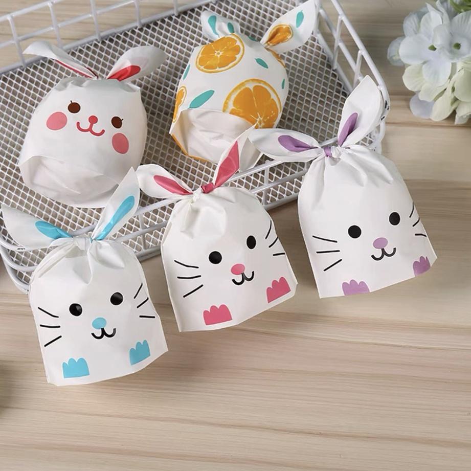 

Pasti Murah BBSRQ 10 pcs Plastik Rabbit Ear Bag EBM 13 x 22 cm Plastik Goodie Bag souvenir man yue J49 Laris