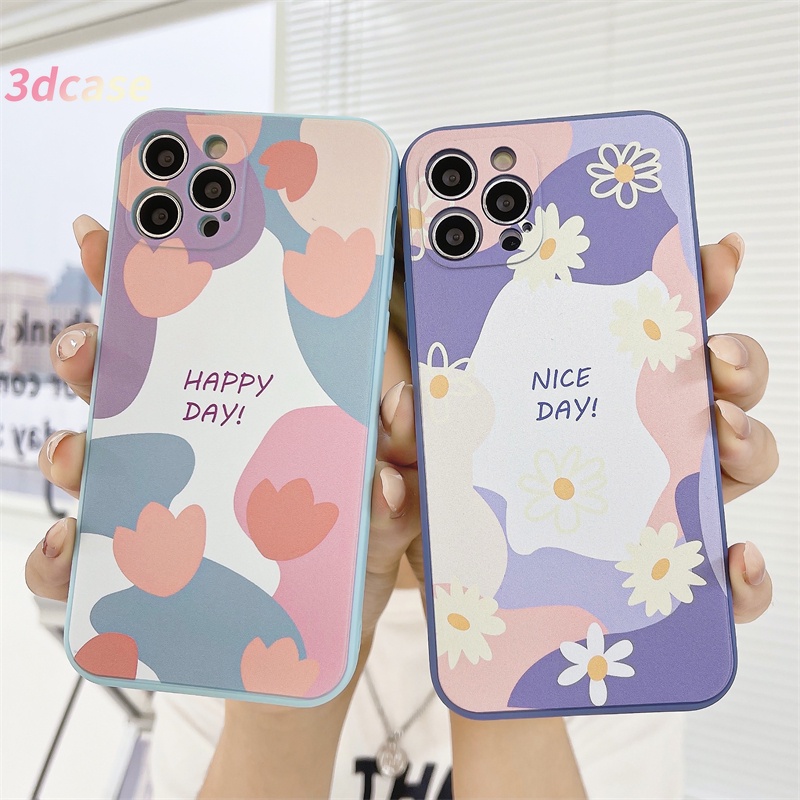 Fashion Contrasting  Flowers  Phone Cover Untuk Xiaomi Redmi 9 9C NFC 9A 9i 9T 9 PRO Power 10X POCO M2 PRO Redmi Note 9 8 10 10S 9 PRO MAX 9S Xiaomi Redmi POCO X3 NFC X3 PRO M3 A16 A74 A15 VIVO Y20 Y20S