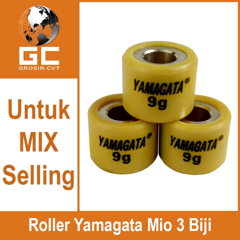 Roller Mio sporty smile soul J GT X Ride Fino Nouvo 110 115 Karbu 7 8 9 10 11,5 Gram Per 3 Butir Yamagata