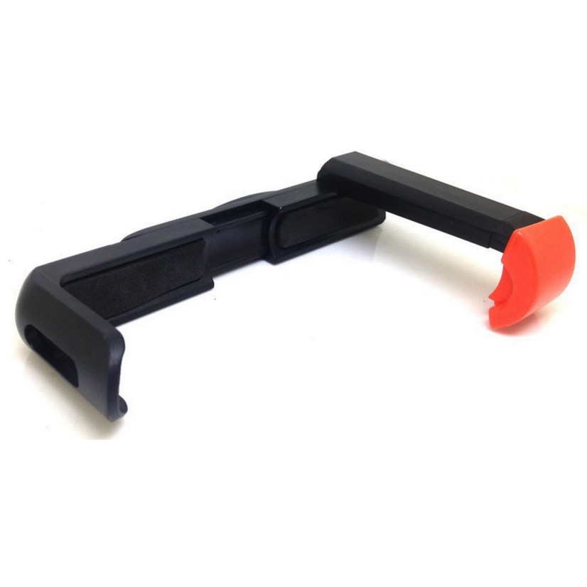 Universal Holder L Clamp Orange Flip for Smartphone up to 6 Inch - Black