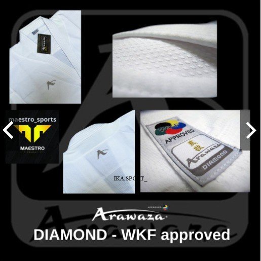 (ARZ) BAJU Karate ARAWAZA Diamond - WKF Approved