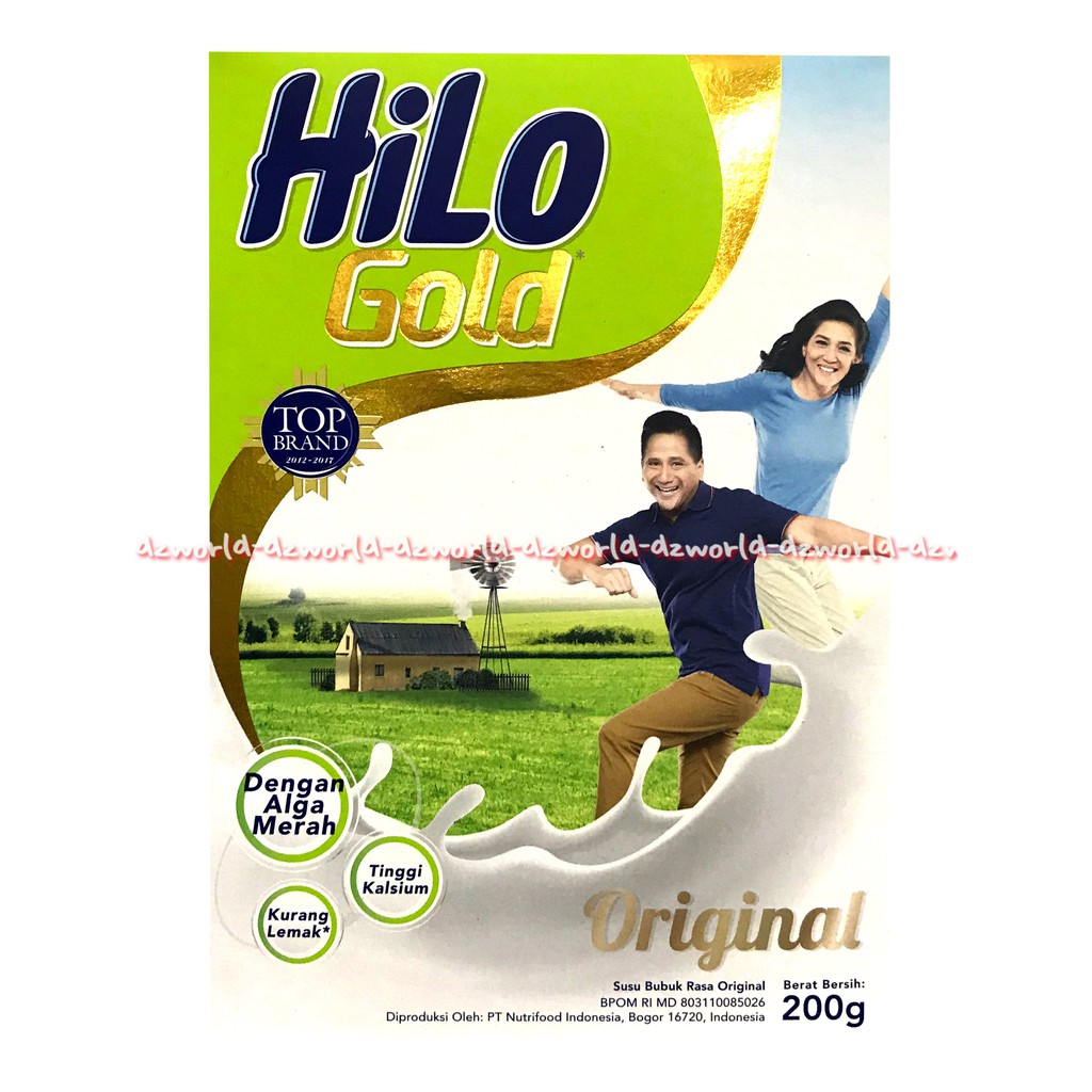 Hilo Gold Original 200gr Susu Bubuk Formula Susu Kalsium Tulang Hailo Untuk Lansia