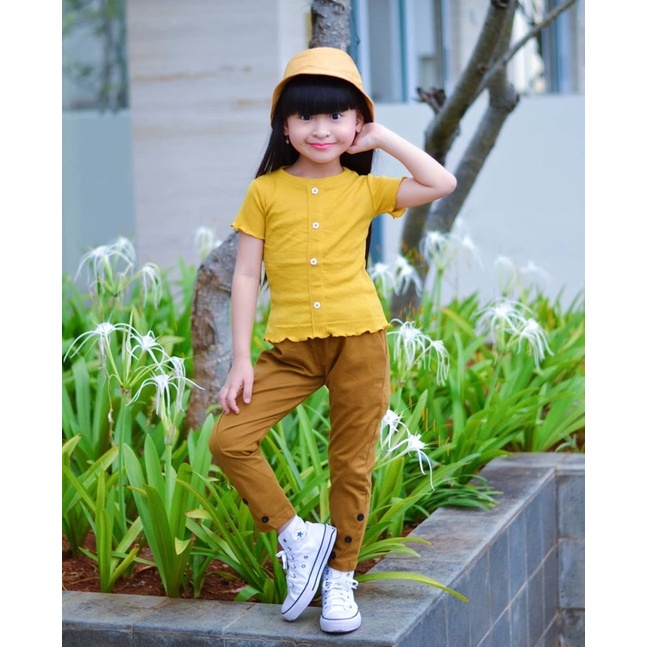 Rib Top Nachila Knit Baju Anak Perempuan Original Kaos Super Premium Best Seller Terlaris Termurah