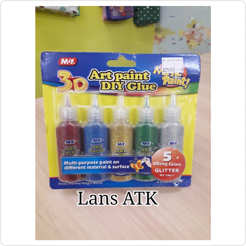 

Magic Paint / My Art Paint 3D Set MY-797-1 / Set Glitter Glue 5 Blazing Colors glitter